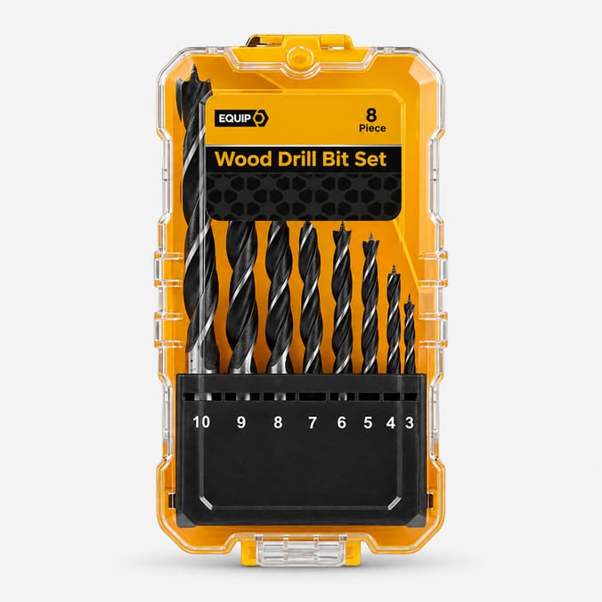 Equip Wood Drill Bit Set 8 Piece