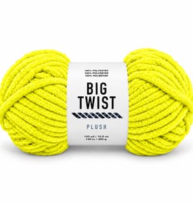  Big Twist Plush Yarn 300g - Electric Yellow