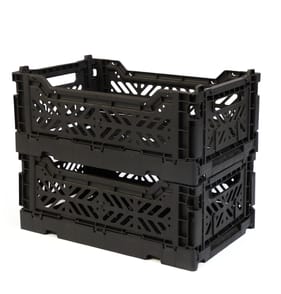 Utility Set Of 2 Small Collapsible Basket - Black