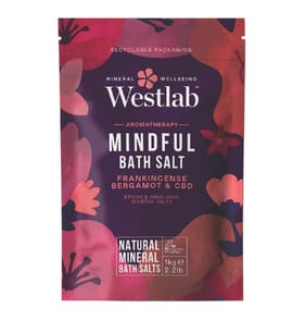 Westlab Mindful Epsom & Himalayan Salts - Bergamot geranium & CBD 1kg