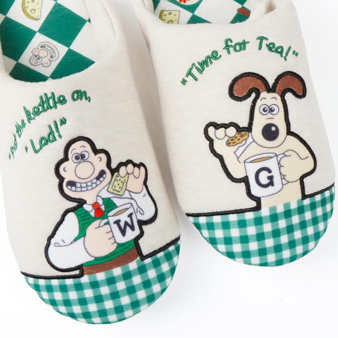Wallace & Gromit Mens Slippers