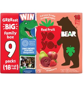 Bear Real Fruit Yoyos Scrumptious Strawberry 9 x 20g