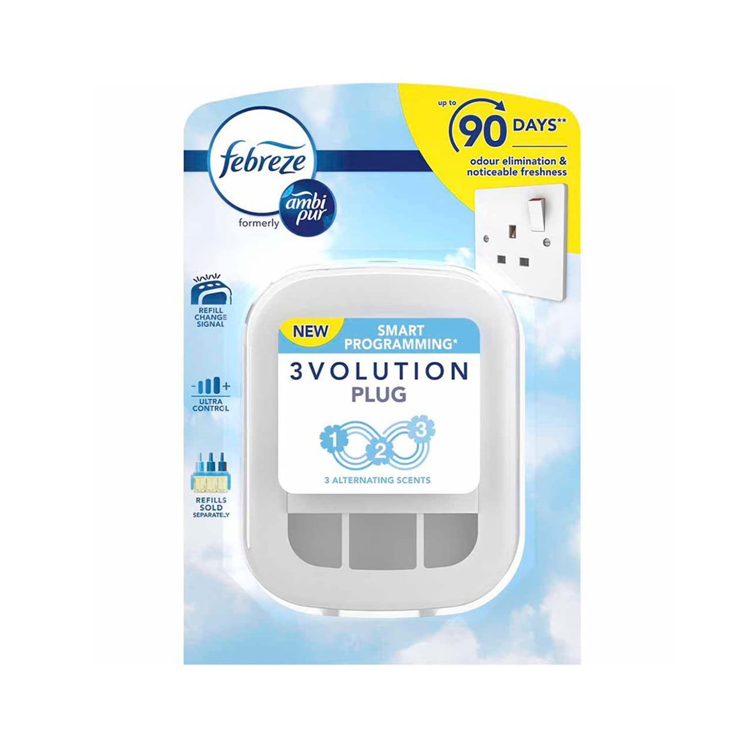 Febreze 3Volution Air Freshener PlugIn Diffuser Home Bargains
