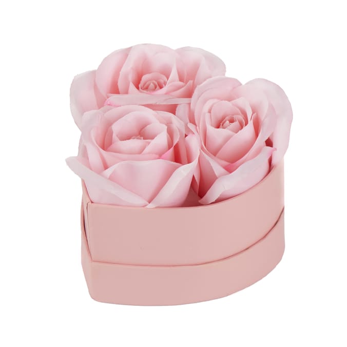 With Love Heart Shaped Box Roses