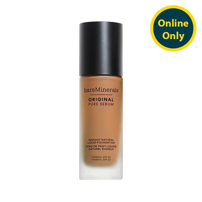 BareMinerals Original Pure Serum Radiant Natural Liquid Foundation 30ml - Medium Deep Warm 4.5