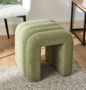 Home collections U-Shaped Foot Stool - Sage Green