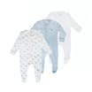 Pure Baby Long Sleeved Sleepsuits 3 Pack 