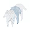 Pure Baby Long Sleeved Sleepsuits 3 Pack