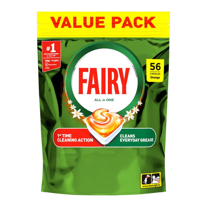 Fairy Original Power Dishwasher Tablets 56s - Orange