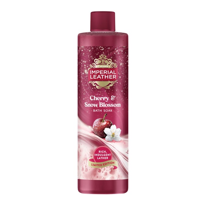 Imperial Leather Limited Edition Bath Soak 850ml - Cherry & Snow Blossom