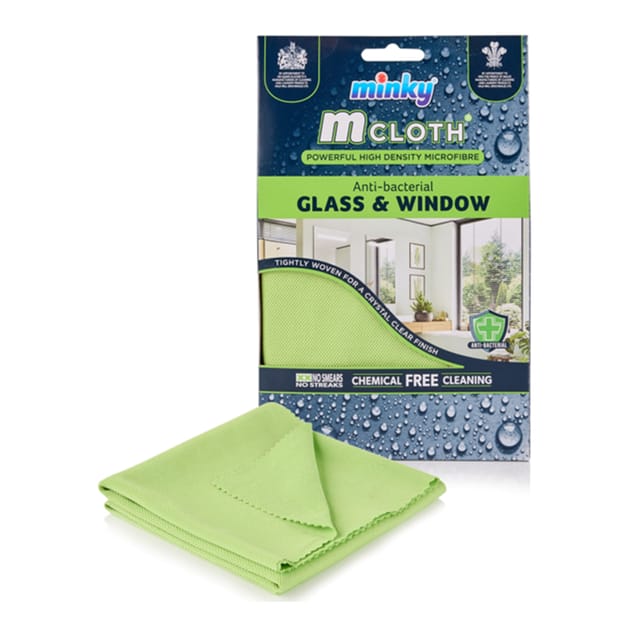 Minky Powerful High Density Microfibre Glass & Window Cloth | Home Bargains