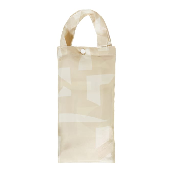 Shower Curtain With Hooks - Beige Pattern