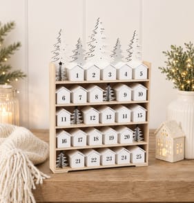 Frosted Spirit Wooden Advent Calendar