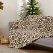 The Winter Warmer Collection Cheetah Print Faux Throw