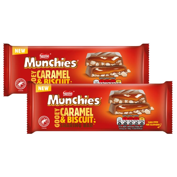 Munchies Caramel & Biscuit Chocolate 87g