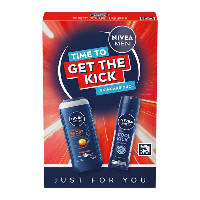 Nivea Men Get The Kick Shower & Deodorant Duo Gift Set