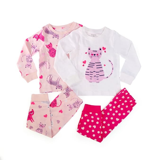 Originals Kids Long Top & Bottoms Pyjama Set 2 Pack