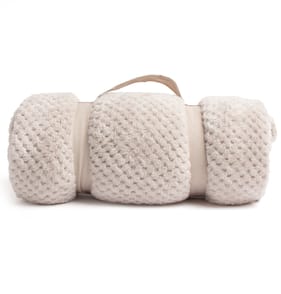  Home Collections Waffle Throw - Cream