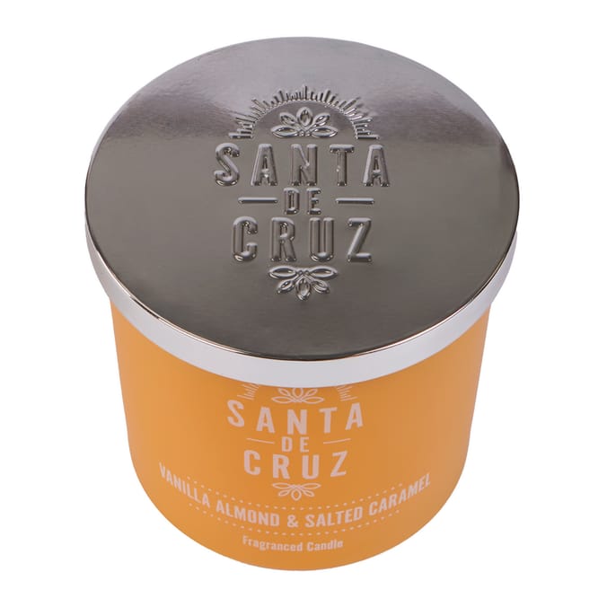 Santa De Cruz Scented Candle Jar 350g - Vanilla Almond & Salted Caramel 