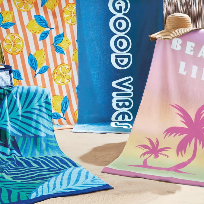 Hello Summer Beach Towel