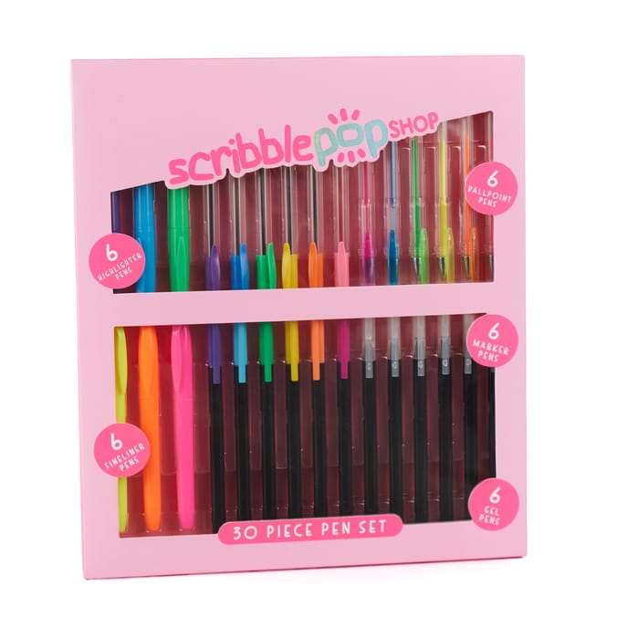 Scribble Pop Shop Pen Set 30 Pieces
