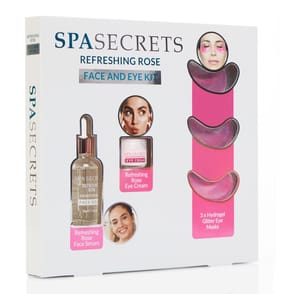 Spa Secrets Refreshing Rose Face & Eye Kit