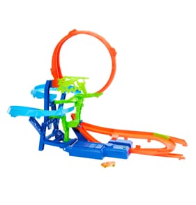 Hot Wheels Die-Cast Action Stunt Tracks Mid-Air Crash Playset