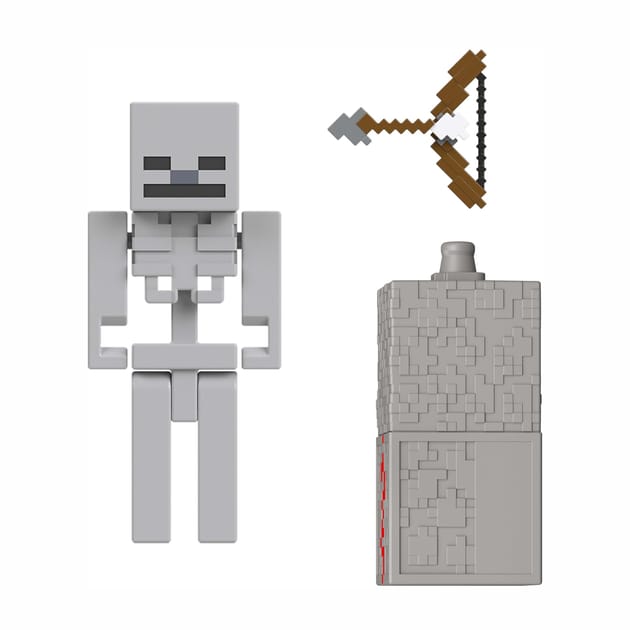 Minecraft Build A Portal 8cm Figure - Skeleton | Home Bargains