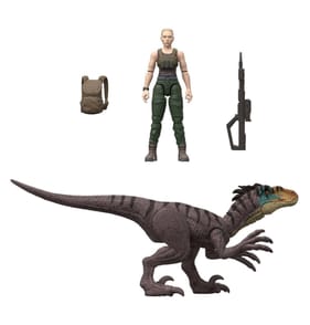 Jurassic World Rebirth Zora Bennett & Velociraptor 3.75 Inch Figure Pack