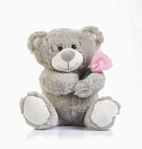 Mother's Day Grey Bear Plush