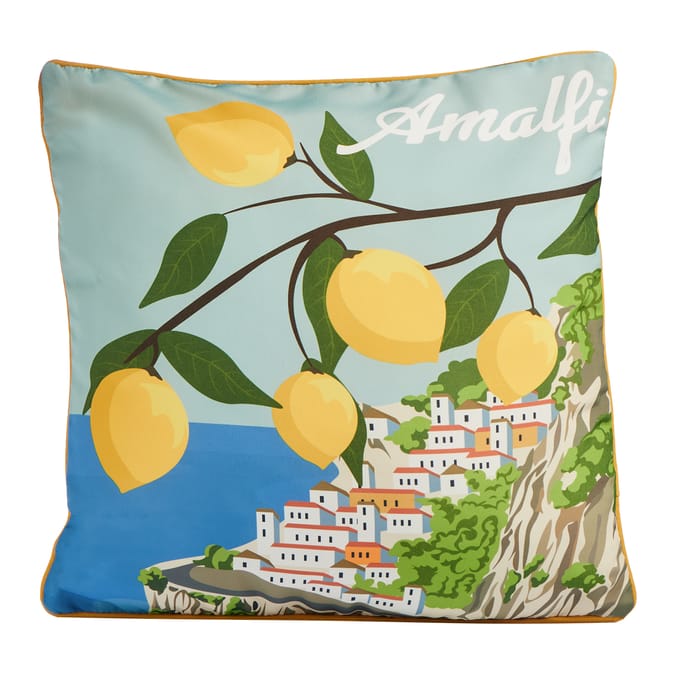 The Outdoor Edit Mediterranean Water Resistant Outdoor Cushion - Amalfi