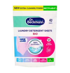 Dr. Beckmann Magic Leaves Laundry Detergent Sheets BIO 40 sheets - Fresh Blossom