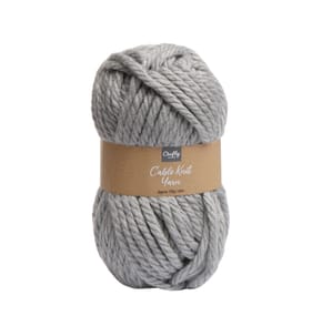 Crafty Things Cable Knit Yarn - Grey