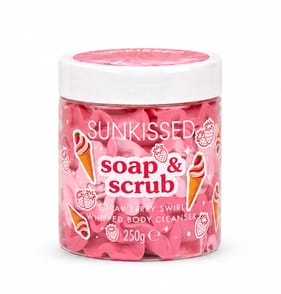  Sunkissed Strawberry Swirl Whipped Soap & Scrub