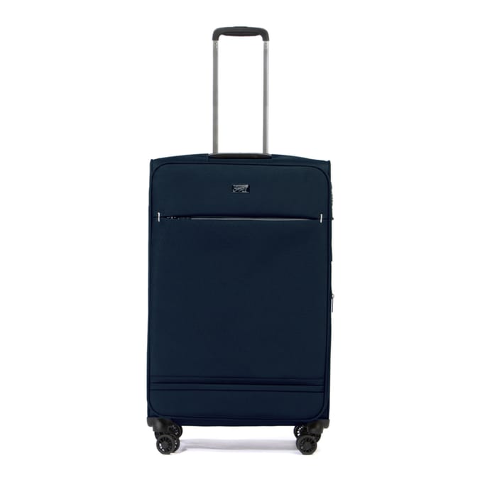 Salisburys Premium Soft Shell Expandable Suitcases - Navy