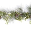 Festive Feeling 5ft Snowy Decorated Christmas Garland