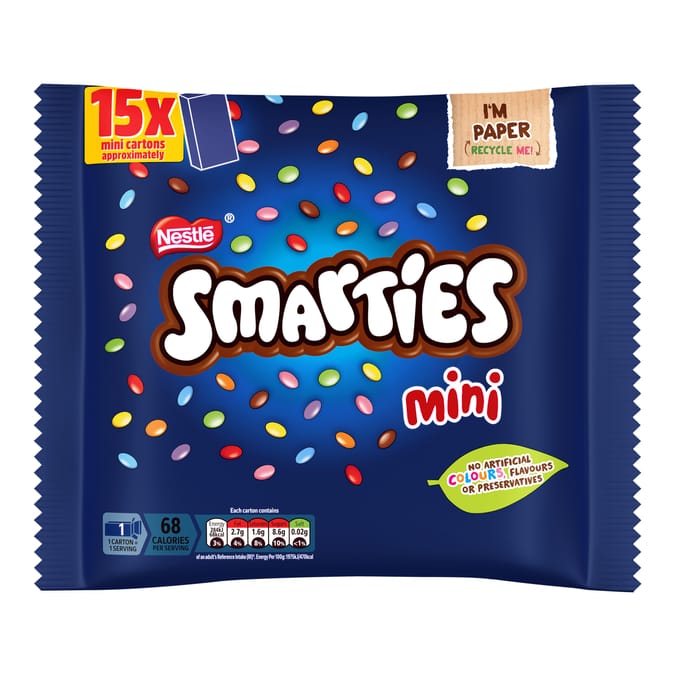 Smarties Mini 15 Pack Multipack 216g