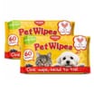 Norma Labs Biodegradable Pet Wipes 60's x2