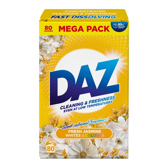 Daz Powder Detergent 4kg 8 Washes -  Fresh Jasmine