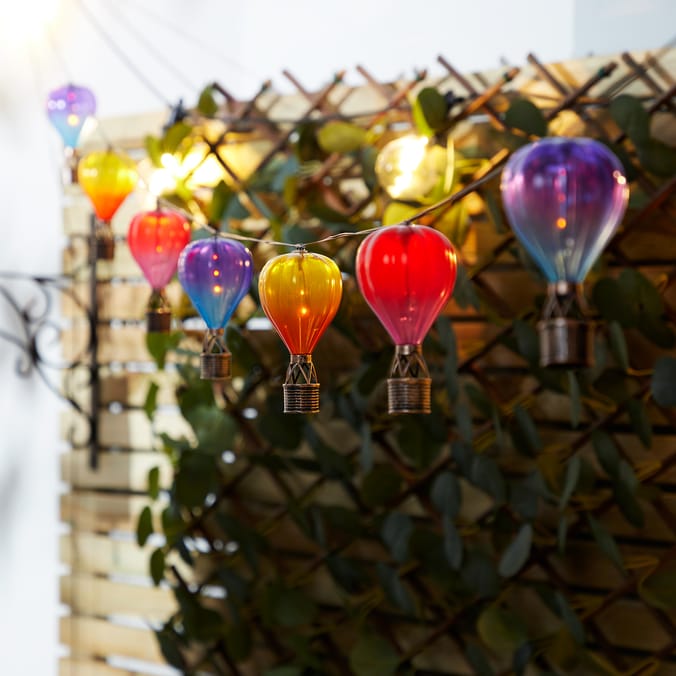 Firefly Hot Air Balloon Solar String Lights