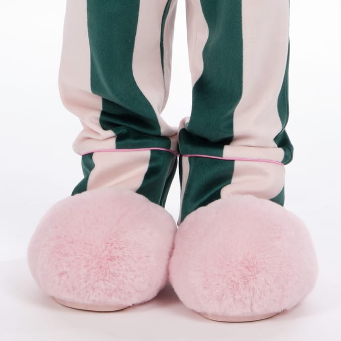 Originals Kids Pink Fur Cloud Slippers