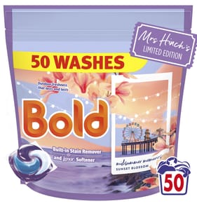 Bold Pods Mrs Hinch Sunset Blossom Midsummer Memories Washing Liquid Capsules 50 Washes