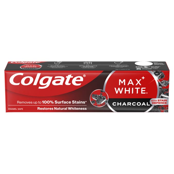 Colgate Max White Charcoal Teeth Whitening Toothpaste 75ml