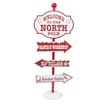 Sleigh Bells Standing North Pole Sign