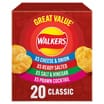 Walkers Classic Variety Multipack Crisps Box 20 Pack x 25g