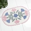 Pink Floral Bath Mat
