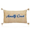 The Outdoor Edit Mediterranean Raffia Cushion - Amalfi Coast