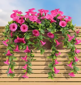 Jardin Artificial Petunia Balcony Planter