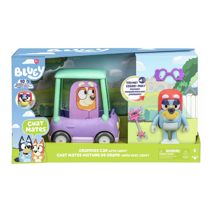 Bluey Grannies Car with Janet Figure