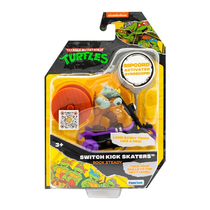 TMNT Switch Kick Skaters Action Figure - Rock Steady